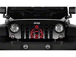 Grille Insert; Red Celtic Knot (20-23 Jeep Gladiator JT)