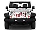 Grille Insert; Red Hawaiin Hibiscus (18-24 Jeep Wrangler JL w/o TrailCam)