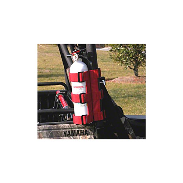 Rugged Ridge Wrangler Red UTV Fire Extinguisher Holder, 11.5 in. 63305