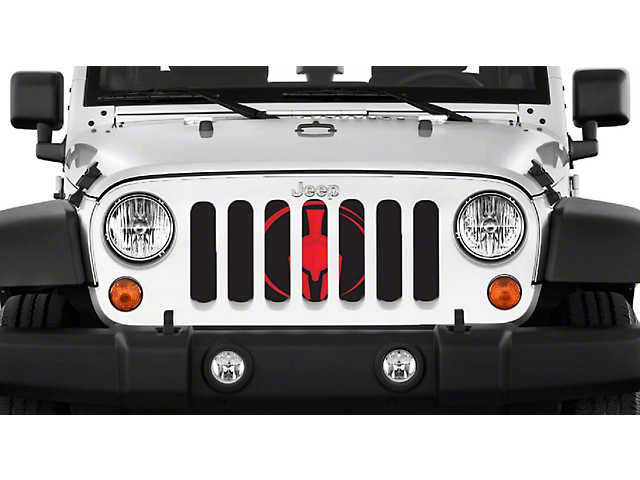 Grille Insert; Red Warrior (20-23 Jeep Gladiator JT)