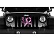 Grille Insert; Right Pink Hearts Breast Cancer Ribbon (18-24 Jeep Wrangler JL w/o TrailCam)