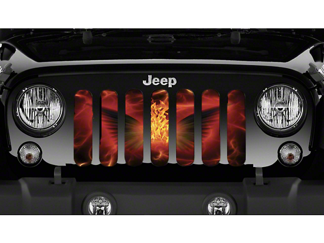 Grille Insert; Ring of Fire (20-23 Jeep Gladiator JT)