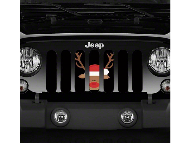 Grille Insert; Rudolph (18-23 Jeep Wrangler JL w/o TrailCam)