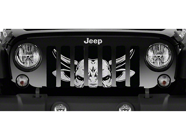 Grille Insert; Running of the Bulls (18-23 Jeep Wrangler JL w/o TrailCam)