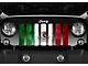 Grille Insert; Rustic Mexico Flag (07-18 Jeep Wrangler JK)