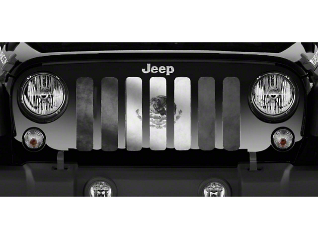 Grille Insert; Rustic Mexico Flag Tactical (18-23 Jeep Wrangler JL w/o TrailCam)