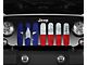 Grille Insert; Rustic Texan State Flag (18-24 Jeep Wrangler JL w/o TrailCam)