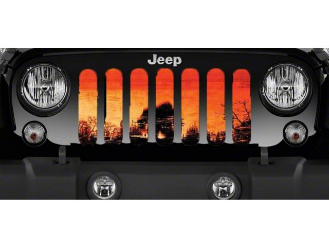 Grille Insert; Sasquatch (18-24 Jeep Wrangler JL w/o TrailCam)