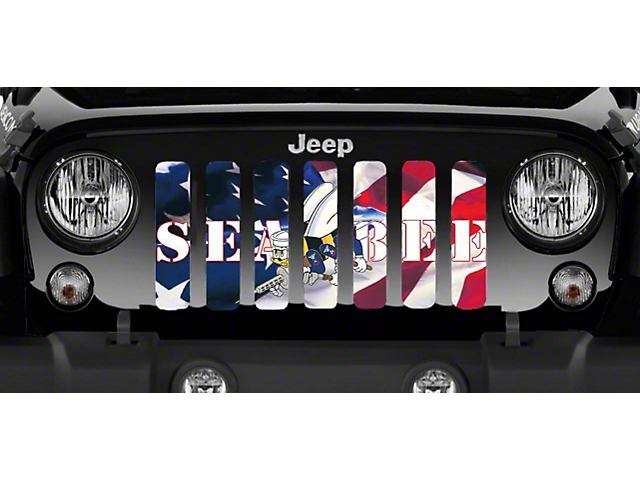 Grille Insert; Seabees (18-23 Jeep Wrangler JL)