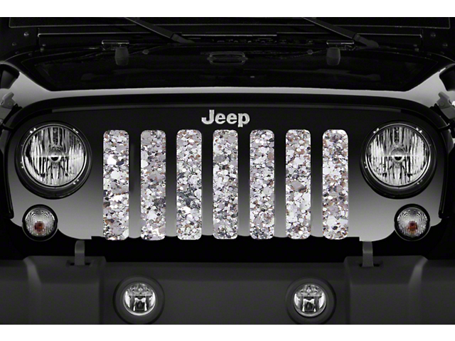 Grille Insert; Silver Camo (20-23 Jeep Gladiator JT)