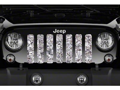 Grille Insert; Silver Camo (87-95 Jeep Wrangler YJ)