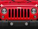 Grille Insert; Solid Black (18-24 Jeep Wrangler JL w/o TrailCam)