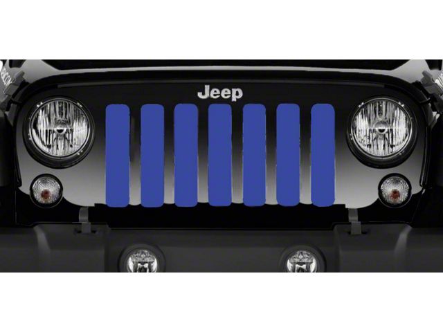 Grille Insert; Solid Blue (97-06 Jeep Wrangler TJ)