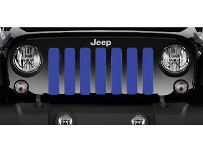 Grille Insert; Solid Blue (97-06 Jeep Wrangler TJ)