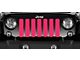 Grille Insert; Solid Bright Pink (18-24 Jeep Wrangler JL w/o TrailCam)