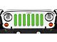 Grille Insert; Solid Green (87-95 Jeep Wrangler YJ)