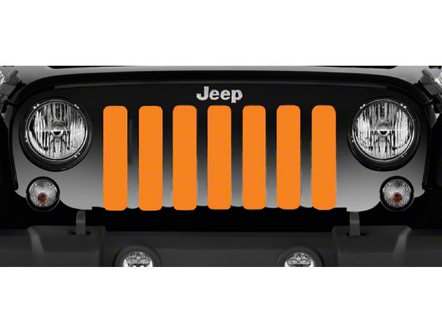 Grille Insert; Solid Orange (07-18 Jeep Wrangler JK)