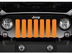 Grille Insert; Solid Orange (18-23 Jeep Wrangler JL)