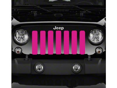 Grille Insert; Solid Pink (97-06 Jeep Wrangler TJ)