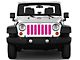 Grille Insert; Solid Pink (18-24 Jeep Wrangler JL w/o TrailCam)