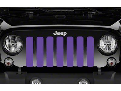 Grille Insert; Solid Purple (07-18 Jeep Wrangler JK)