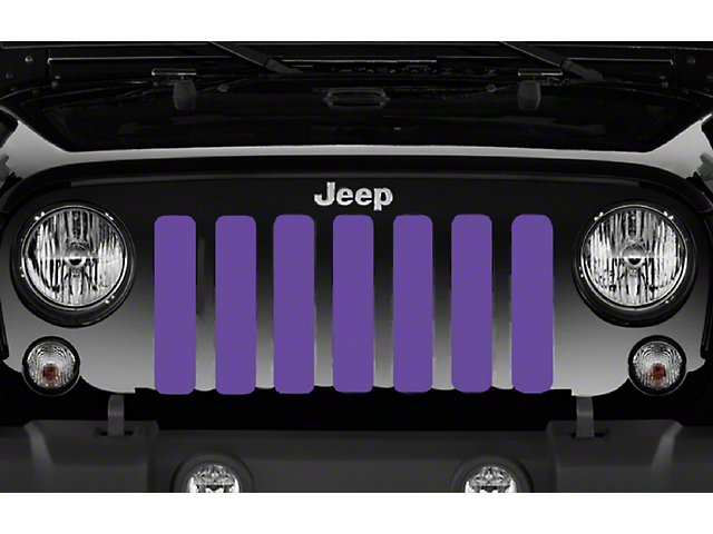 Grille Insert; Solid Purple (18-23 Jeep Wrangler JL w/o TrailCam)