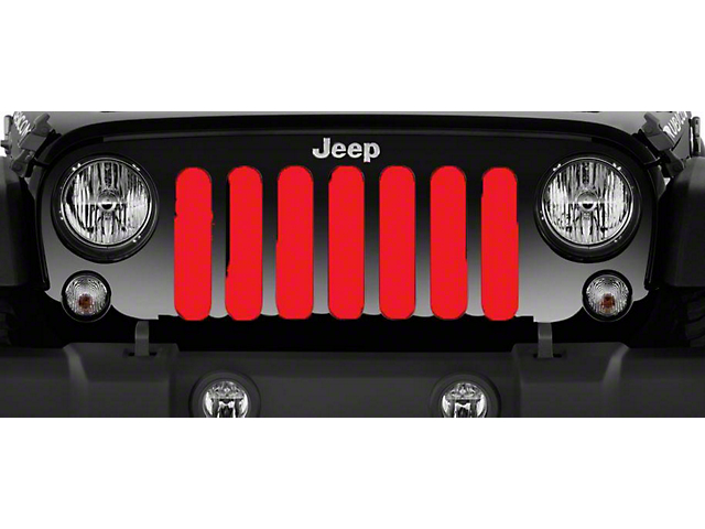 Grille Insert; Solid Red (20-23 Jeep Gladiator JT)