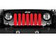 Grille Insert; Solid Red (18-24 Jeep Wrangler JL w/o TrailCam)
