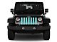 Grille Insert; Solid Teal (18-24 Jeep Wrangler JL w/o TrailCam)
