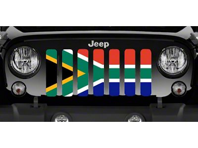 Grille Insert; South Africa Flag (97-06 Jeep Wrangler TJ)