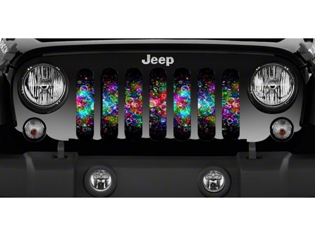 Grille Insert; Spectrum of Bubbles (07-18 Jeep Wrangler JK)