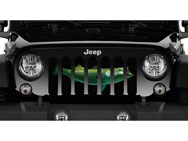 Grille Insert; Striped Bass (20-23 Jeep Gladiator JT)