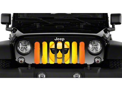 Grille Insert; Sunglasses Emoji (97-06 Jeep Wrangler TJ)