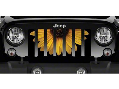 Grille Insert; Sunny Side Up Sunflowers (97-06 Jeep Wrangler TJ)