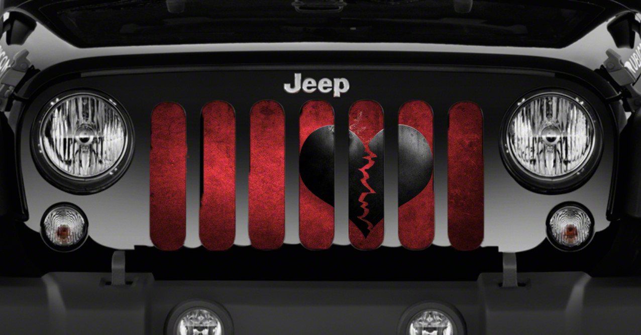 Jeep Gladiator Grille Insert; Tainted Love (20-24 Jeep Gladiator JT ...