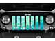 Grille Insert; Teal Marble (18-24 Jeep Wrangler JL w/o TrailCam)