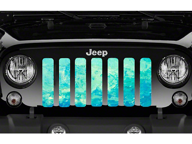 Grille Insert; Teal Marble (97-06 Jeep Wrangler TJ)