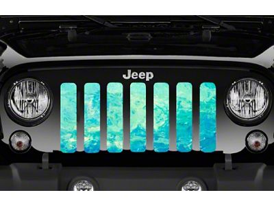 Grille Insert; Teal Marble (87-95 Jeep Wrangler YJ)