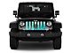 Grille Insert; Teal Swirl Compass (18-24 Jeep Wrangler JL w/o TrailCam)