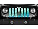 Grille Insert; Teal Swirl Compass (87-95 Jeep Wrangler YJ)