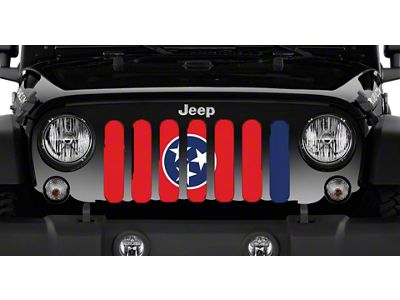 Grille Insert; Tennessee State Flag (97-06 Jeep Wrangler TJ)