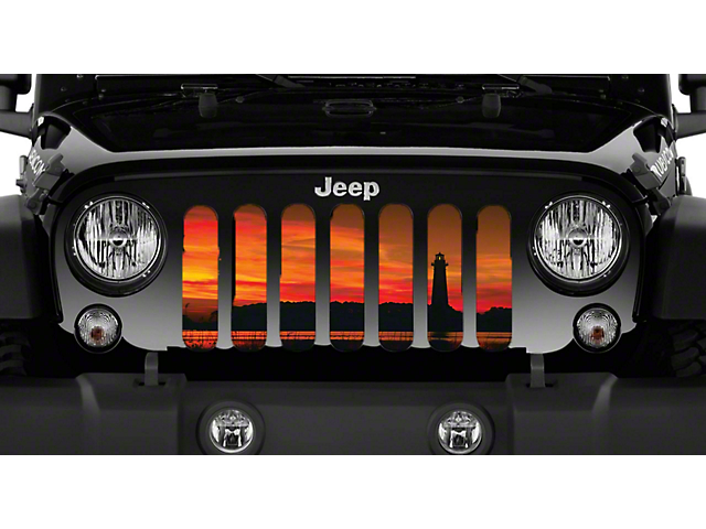 Grille Insert; Through the Darkness (07-18 Jeep Wrangler JK)
