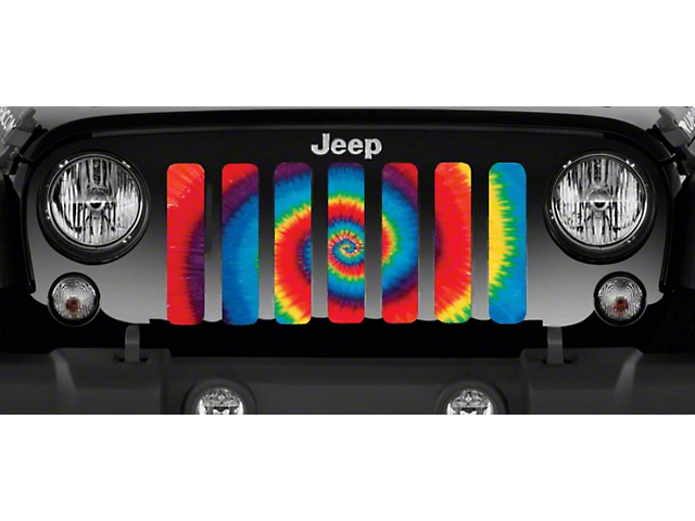 Grille Insert; Tie Dye (18-23 Jeep Wrangler JL w/o TrailCam)
