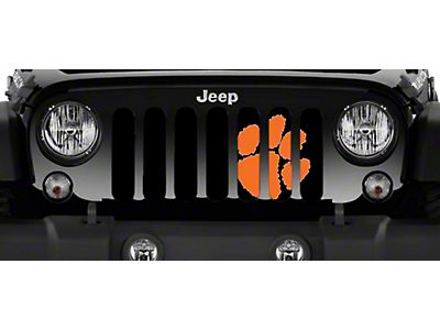 Jeep Wrangler Grille Insert; Tiger Territory Tiger Print (18-23 Jeep  Wrangler JL w/o TrailCam) - Free Shipping
