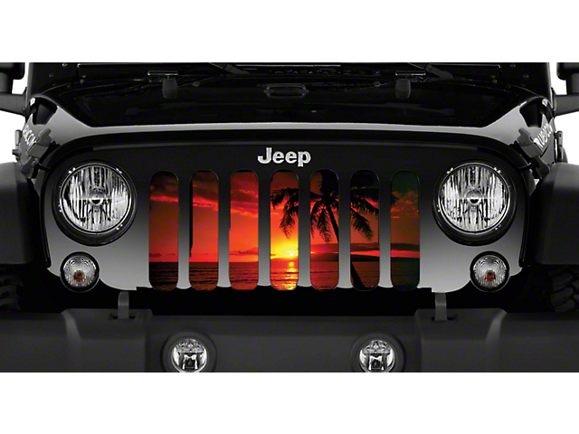 Grille Insert; Tropical Breeze (18-23 Jeep Wrangler JL w/o TrailCam)