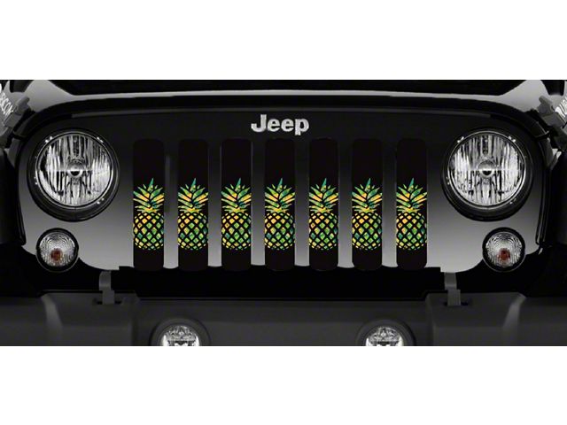 Grille Insert; Tropical Pineapples (20-24 Jeep Gladiator JT)