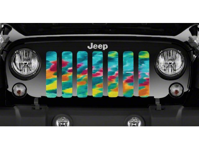 Grille Insert; Tropical Tie Dye (76-86 Jeep CJ5 & CJ7)