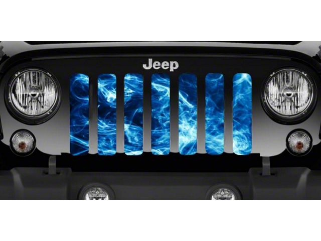 Grille Insert; UnderWater Smoke (18-24 Jeep Wrangler JL w/o TrailCam)