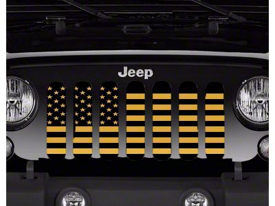 Grille Insert; USA Amp'd (97-06 Jeep Wrangler TJ)