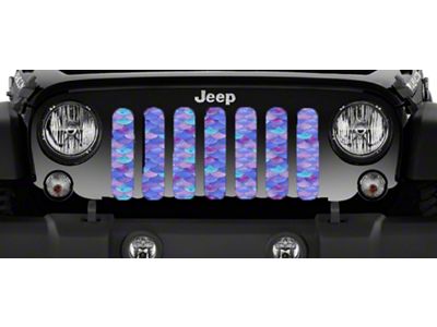 Grille Insert; Violet Mermaid Scales (97-06 Jeep Wrangler TJ)